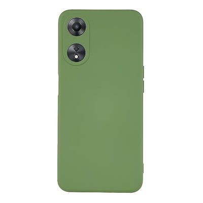 Oppo A58 5G kuituvuori kumitettu TPU-kotelo naarmuuntumaton puhelimen kansi Pavunvihreä
