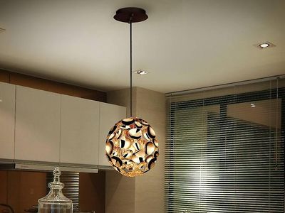 Schuller Lighting Narisa sfærisk loft vedhæng Guld, Brun, E27