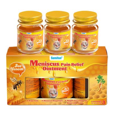 3kpl meniskin kipua lievittävä voide, mehiläismyrkkynivelvoide lannerangan, käsien, jalkojen, nivelten, hartioiden ja kaulan hierontavoide