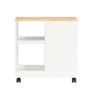 SoBuy FBT130-WN, kotitoimiston A4-arkkikaappi, tulostinteline, säilytyskaappi pyörillä, sivupöytä, päätypöytä, 2 laatikkoa ja 2 hyllyä Valkoinen 60...
