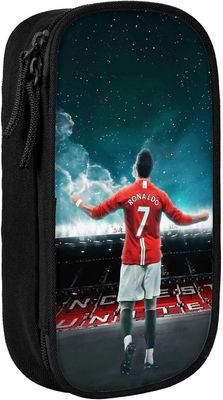 Kerota Ronaldo 7 suuren kapasiteetin kynäkotelo Office Collegeen Suuri säilytystila Suuren kapasiteetin pussipussipidike Laatikko meikkipussi aiku...