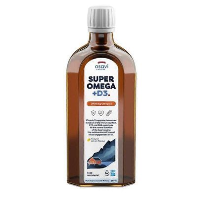 Osavi Super Omega + D3 2900mg Omega 3 (sitruuna) 250ml