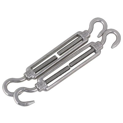 Rustfrit stål m6 krog europæisk type krog turnbuckle pakke af 2