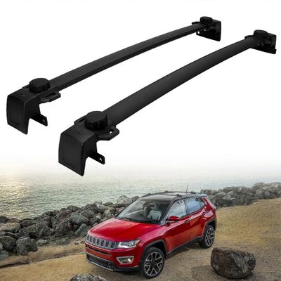 Kattotelineen poikkipalkit Jeep Compassille 2011-2022 Alumiiniseoksesta valmistettu matkatavarateline Kajakkipyöräkanootit Katon poikkipalkkien pid...