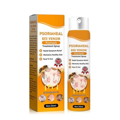 Mehiläismyrkkysuihke psoriaasille Kannettavat kutinaa estävät vartalonhoitonesteet kaikille ihotyypeille 1pc