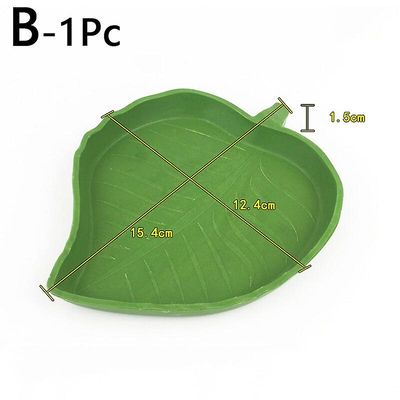 Blade Formet Plastic Krybdyr Parabol Padder Feeding Basin Water Food Bowl Gecko Worm Feeder Pet Supplies L