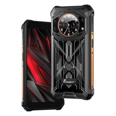 Fossibot F101 Pro 4G kestävä älypuhelin 8G + 128G oranssi