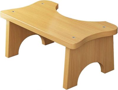 Bambuinen wc-jakkara, kyykkyaskelmainen wc-jakkara, puinen wc-askelma, lasten kyykkyinen bambuinen wc-jakkara, koti, kylpyhuone, yksinkertainen C-m...
