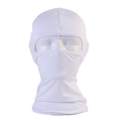 Varychmoo Ski Balaclava Fuld ansigtsmasker Cykler Motorcykel Hjelm Snood Hals Varmere Hvid