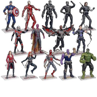 Avengers 4 Spider-man og Iron Man Super Movable Model Stand Edition Figur Captain America