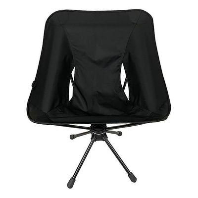 Kääntyvä tuoli Camping kannettava 360 Pyörivä kantolaukun kanssa ulkoiluun Matkailu Ranta Piknik Kala Musta