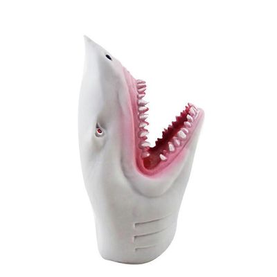1PC simuloitu Ocean Shark Hand Puppet Toy Plastic Shark Gloves Toy Cartoon Story-telling Doll Rekvisiitta Vanhemman ja lapsen vuorovaikutus Lelu Ro...