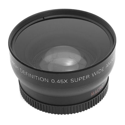 Ruili 58 mm 0,45 x gange vidvinkelobjektiv med vedhæftede makroer
