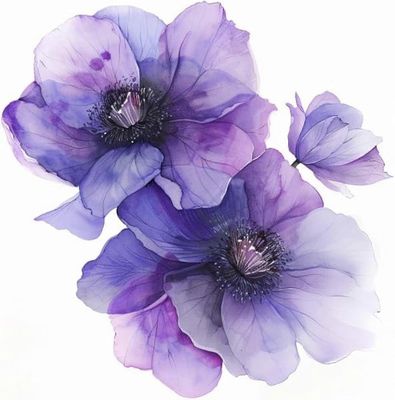 1 kpl violetti Clematis kukka auton tarra akvarelli, violetti kukkapuskuri tarra, irrotettavat vedenpitävät tarrat autoon, elektroninen, kotelo, ve...