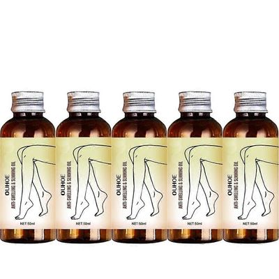Turvotusta lievittävä ja lievittävä öljy, hierontaöljy hierontaterapiaan, rentouttava vartalo- ja kasvoöljy kipeille lihaksille 5pcs