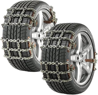 Linkrunning Automatisk snekæde, snekæde med let greb, Universal Fast Utility Quad Car Snow Chain (6pc, 165-205mm) Som vist As shown