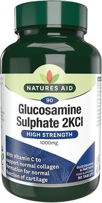 Natures Aid Naturens Hjälp glukosaminsulfat 1000mg (med C-vitamin) 90 flikar (bättre än 1/2 pris!)