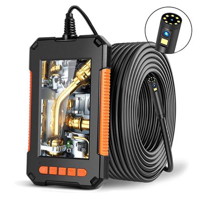 Industrielt endoskop, Dual Head Endoskop Inspeksjon Kamera, 1080p HD, Dual Lens Digital Endoskop, 4,3 tommers LCD-skjerm, IP67 Vanntett (10m)