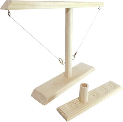 AIR Ring Kaste spil - Deluxe håndlavet træ kaste håndholdt w / Shot Ladder Bundlefor Party Drinking 2021 (01)