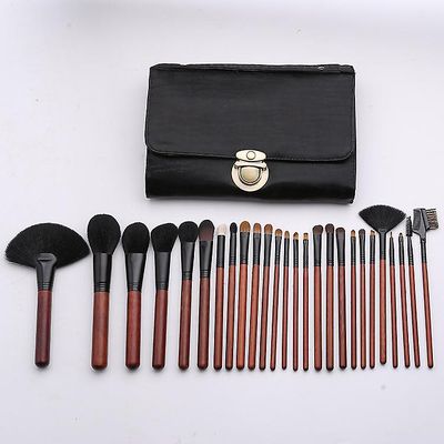 Makeup Børste Sæt Animal Hår Makeup Brush Set Eye Shadow Brush Pulver Paint Professional Makeup Tools Sort fløjl
