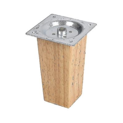 Sarja 4 tammihuonekalun neliöjalkaa 10cm