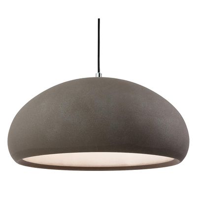 Firstlight Lighting Costa 1 Light Dome Loft Vedhæng Groft sandbeton, E27