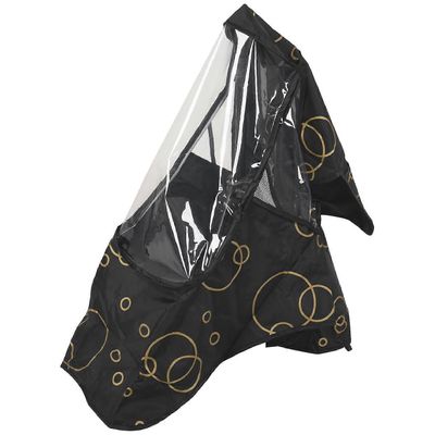 Yleisrattaat sadesuoja vedenpitävä tuulen pölysuoja vauvan rattaat rattaat lastenvaunut vastasyntyneiden rattaiden kansi-musta