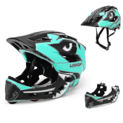 Lasten irrotettava kokokasvokypärä lasten urheilullinen suojakypärä rullaluisteluun Vaaleansininen