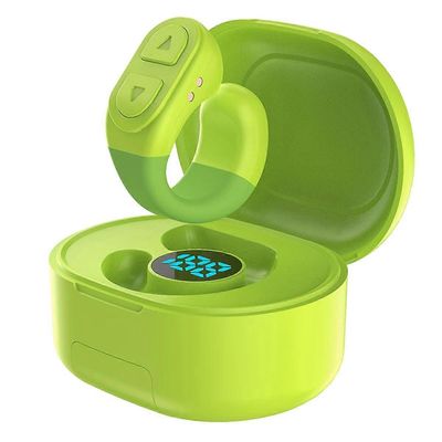 Vieritysrengas Kaukosäädin Bluetooth-sivun kääntäjä napsautus digitaalisella latauskotelolla IOS Android -puhelimelle - vihreä