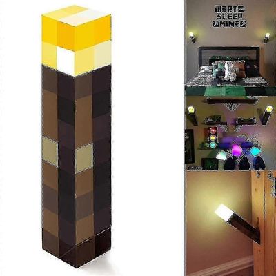 Minecraft-peli Soihtulamppu led-yövalo ladattava kodinsisustus