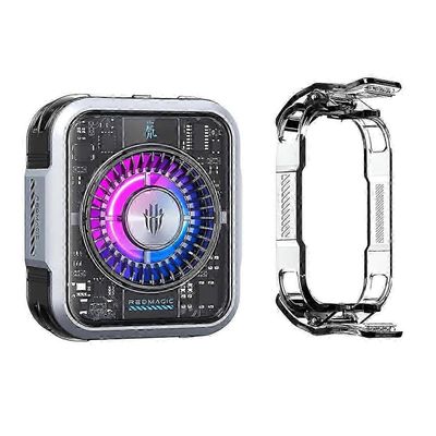 RedMagic magneettinen puhelimen jäähdytin 5 Pro, puhelimen jäähdyttimen tuuletin RGB LED 36W matkapuhelimen jäähdytystuulettimella, joka on yhteens...