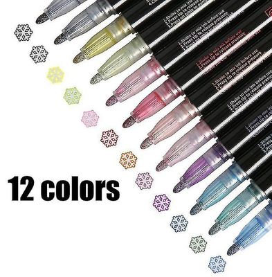 Suren Skitse Markører Pen, Magic Double Line Paint Penne til Kid 12 color