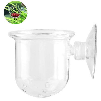 Akvariemaddispenser med gennemsigtig sugekop