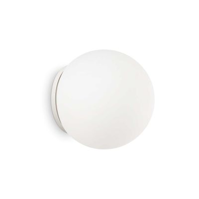 Ideal Lux Lighting Ideel Lux Mapa Bianco - 1 Lys Medium Globe Loft Flush Light Hvid, E27