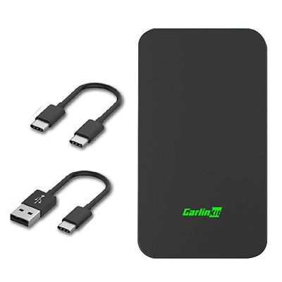 2air Carplay trådløs Android Auto trådløs miniadapter plug play for Svart