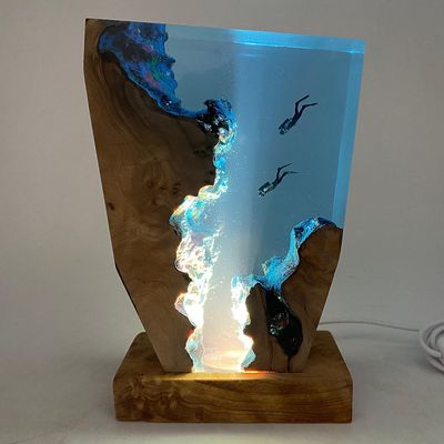 Diver Night Light unik dekorativ gave julegave 8 * 5 tommer