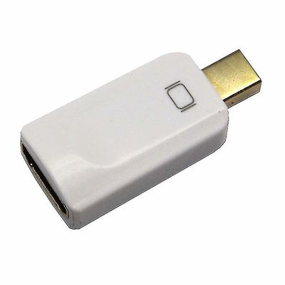 Dazhe mini dp til hdmi adapter 4k hd skjermkort mini dp til hdmi adapter hvit