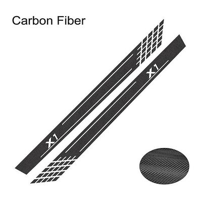 For bmw x1 e84 f48 2pcs bil side dør PVC klistremerker dekorasjon auto tuning tilbehør striper styling vinylfilm dekaler Karbonfiber