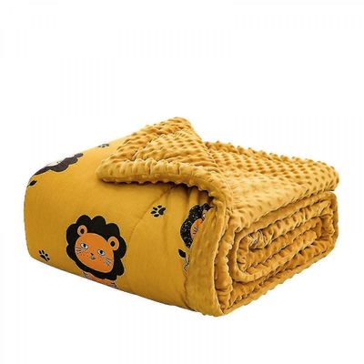 Painopeitto lapsille, 100% puuvillahuopa helmillä, käännettävä raskas peitto lapsille, 39x59 tuumaa-xinhan