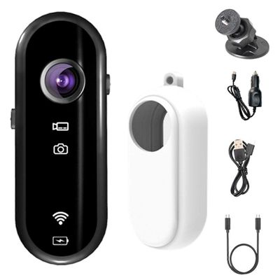 Mini 1080P HD magneettinen toimintakamera, puettava vartalokamera, langaton videokamera vlogging-matkoille, ulkoiluun, pyöräilyyn ja autoihin For C...