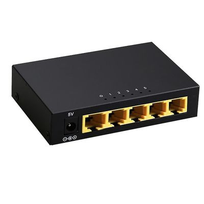 Txe153 5-port 100 uadministrert svitsj nettverkssplitter EU-plugg