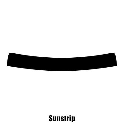 Window-Tint Sun Strip til Fiat Ulysse MPV - 1995 til 2002 pre-cut sunstrip 5% limo sort
