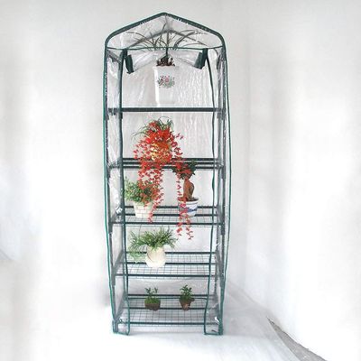 Vonkayi 5-kerroksiset kasvihuoneteltat kannettava puutarha Green House kukkakasvit kestävä PVC-kansi, puutarhakasvihuone rullaavalla vetoketjuovell...