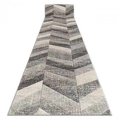 RugsX Runner FEEL 5673/16811 HERRINGBONE grå / antracit / fløde 80 cm 80x260 cm