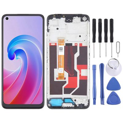 LCD + kosketusnäyttö kehyksellä OPPO A96 4G: lle