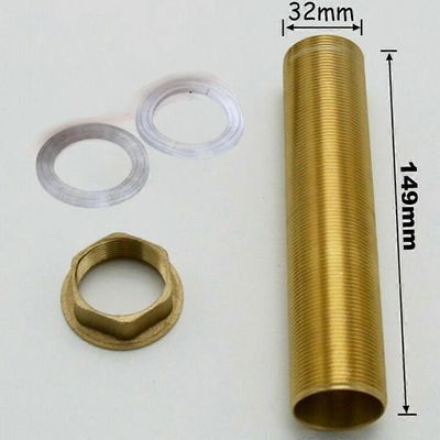 Kylpyhuoneen pesuallashanan korjausliitinsarja Kierteinen messinkiputken mutterin asennusosa kultaa 32*149 mm