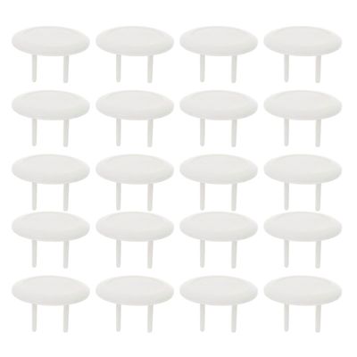 50kpl pistorasian kannet Lapsiturvallinen pistokkeen kannen suojus pistorasioille Valkoinen 3.00X3.00X2.00CM