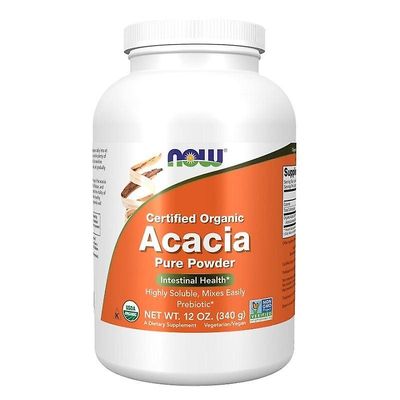 NOW Foods Acacia Fiber Orgaaninen jauhe 340g