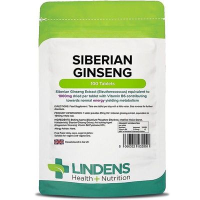 Lindens Siperian Ginseng 1000mg Tabletit 100 (2551)