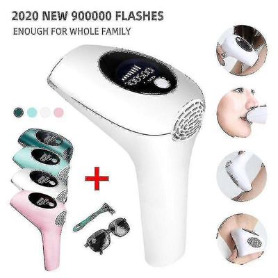 900000 Flash Ipl Laser Depilator Professional Pysyvä Lcd Laser Hiusten poisto Fotoepilaattori Naiset Kivuton Hiustenpoistaja Kone Valkoinen UK Plug